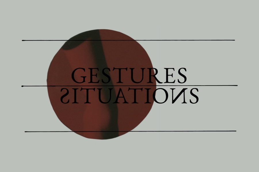 Gestures, Situations, the series' graphic in black and red